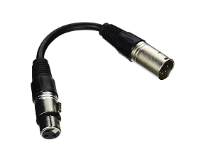 Kábel DMX M 5P - DMX F 3P
